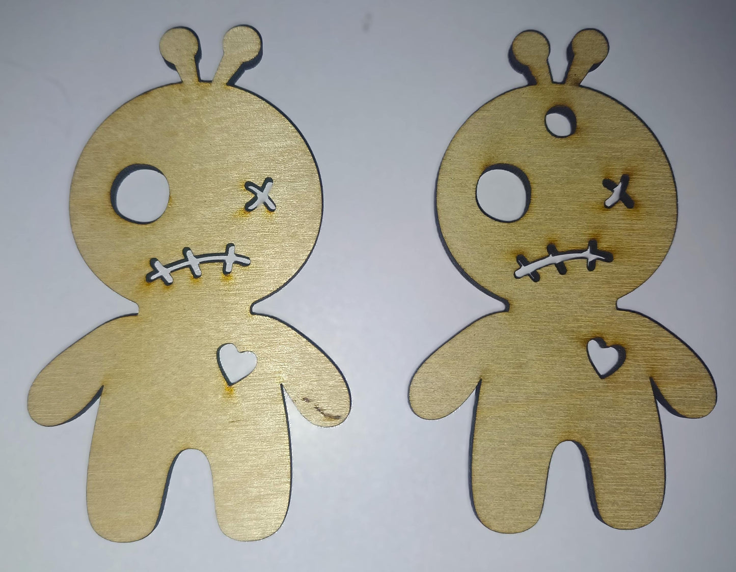 10 x voodoo doll halloween craft shapes, plywood craft shapes, halloween shapes, doll craft shapes