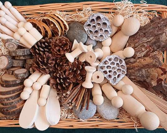 Natural loose parts play set