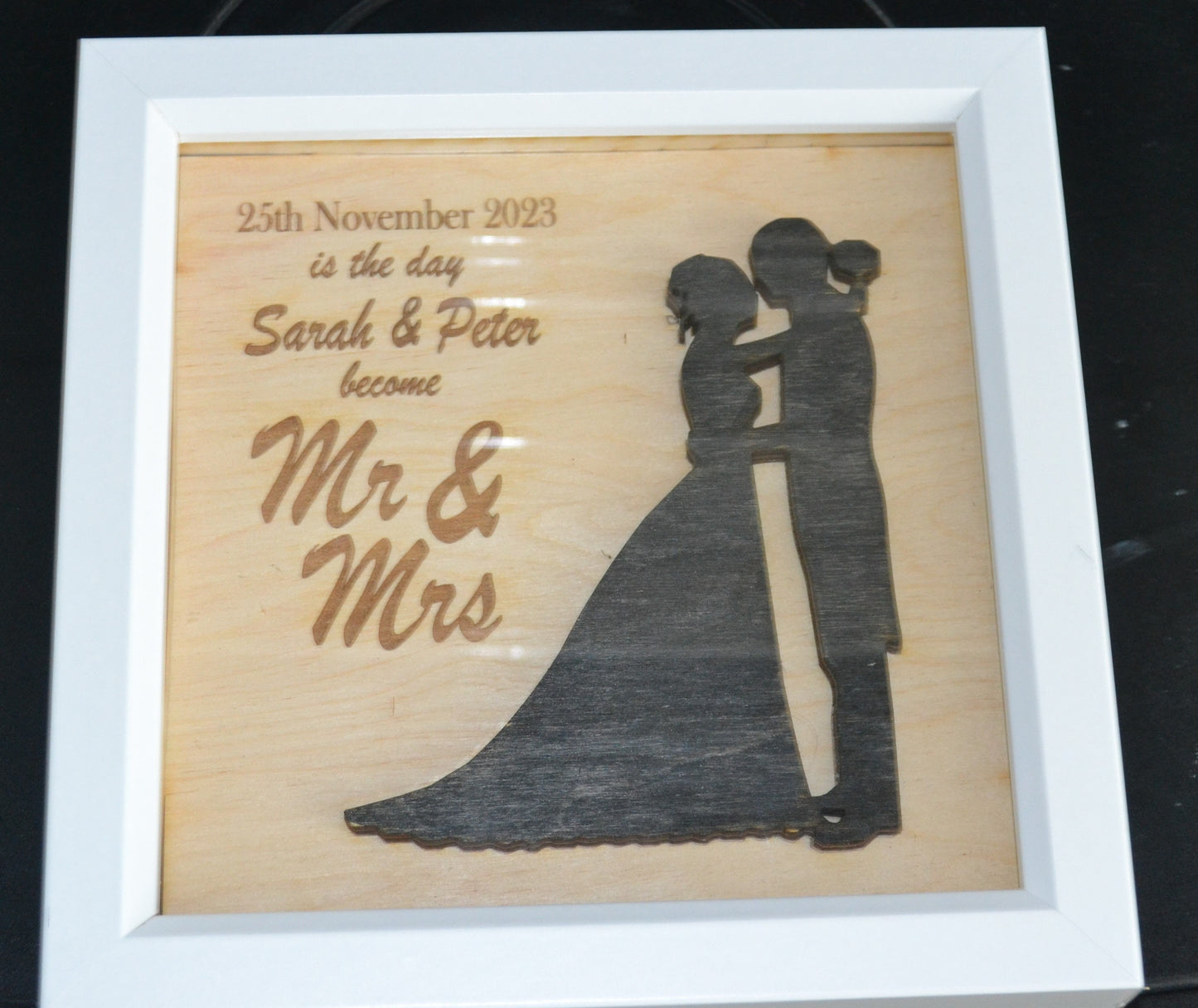 Wedding gift, unique handmade personalised picture