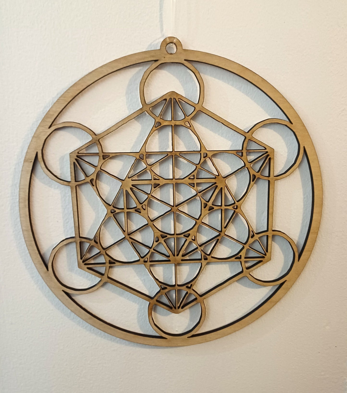 Metatrons Cube Crystal Grid, Sacred Geometry, Spiritual Meditation Yoga Art Gift, wall decoration, wall hanging