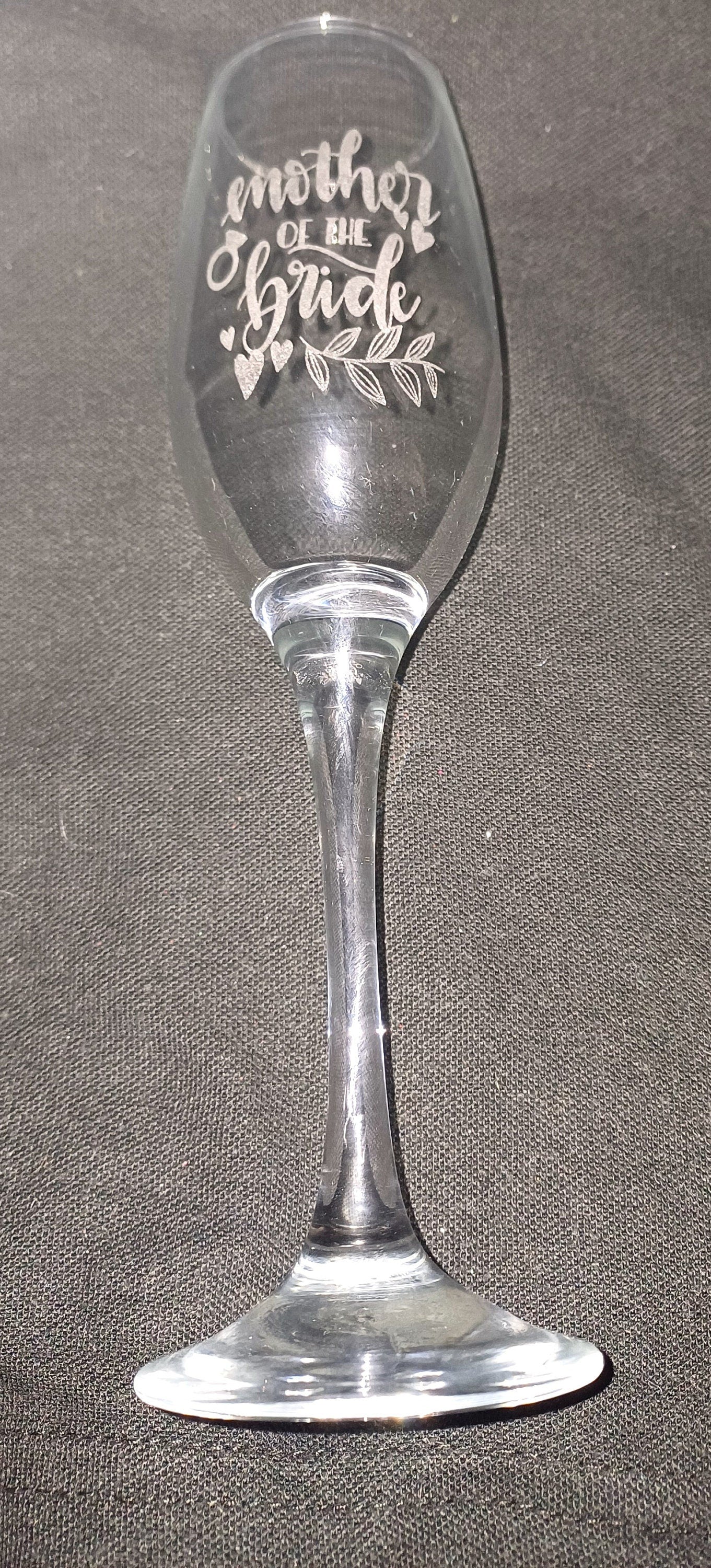 personalised champagne glass, celebration engraved flute, party glass, wedding champagne glass