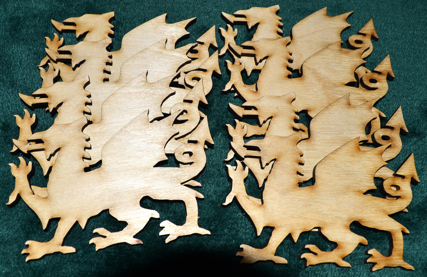 Welsh Dragon craft shapes, welsh dragon, wooden craft shapes, laser cut craft, St davids day