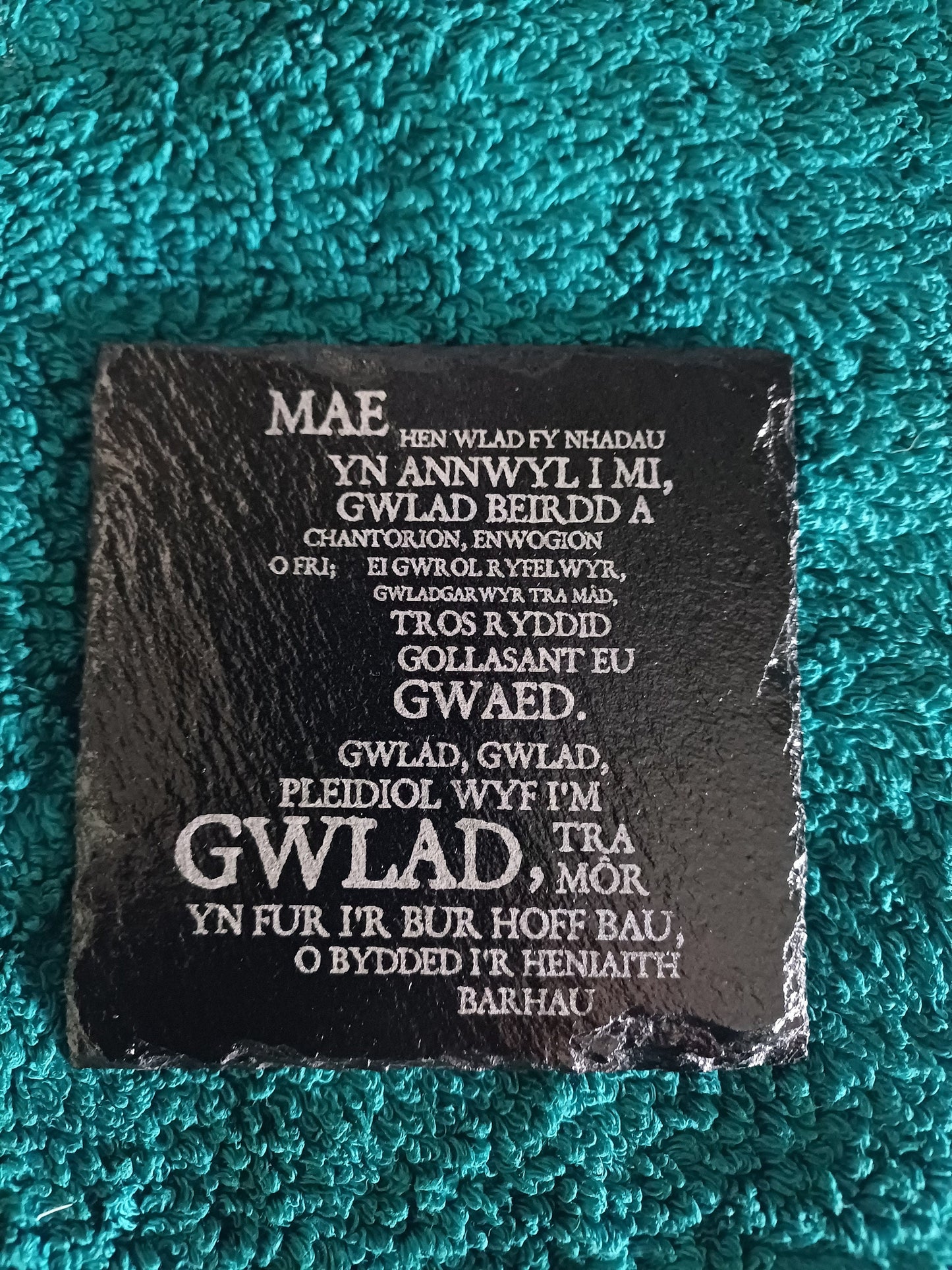 Welsh slate gift, welsh slate quote, Wales, Drinkware, home decoration,