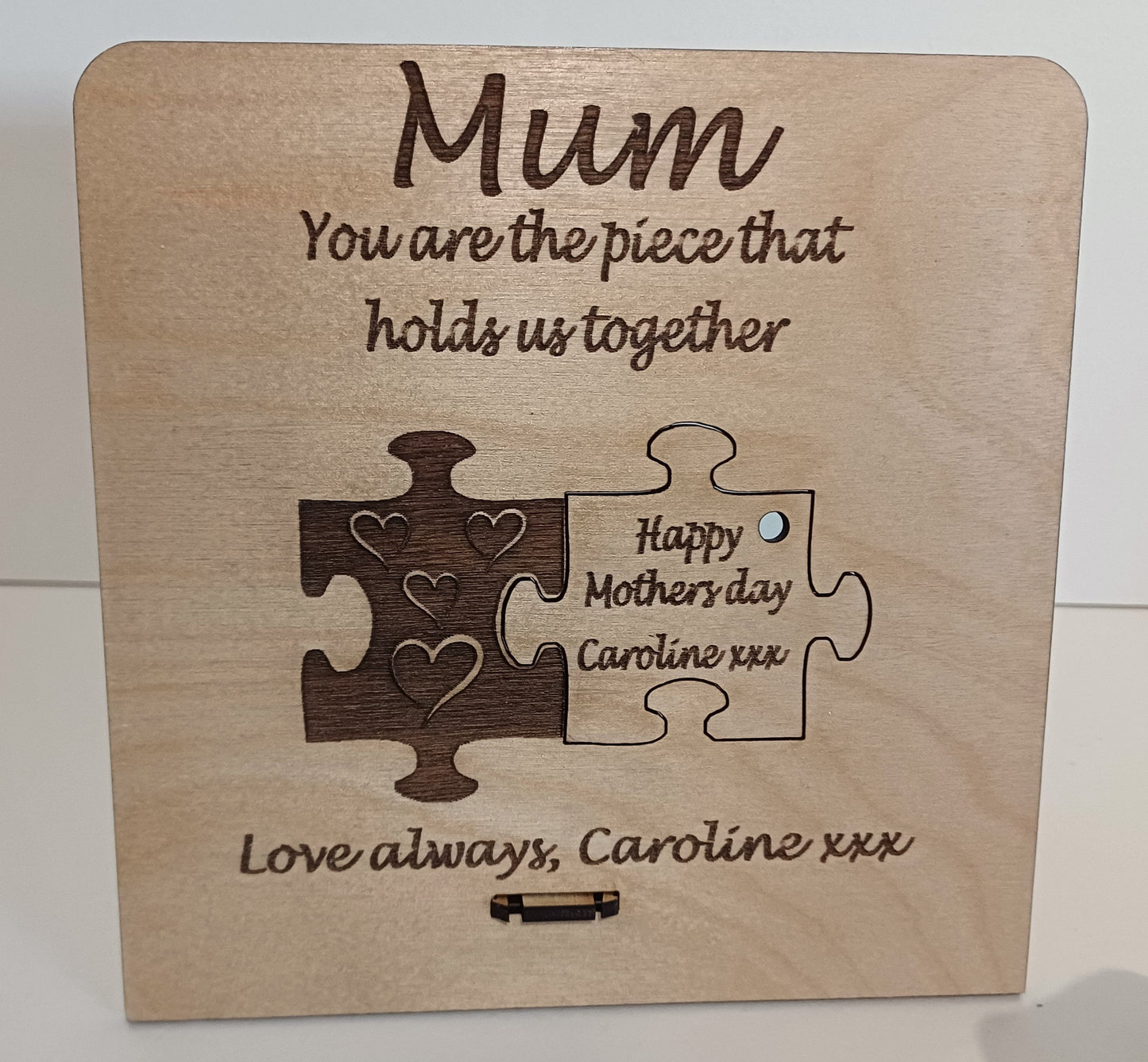 Mothers day gift, personalised mothers day gift, engraved gift for mum, mum birthday gift, special occasion, wooden engraved present.