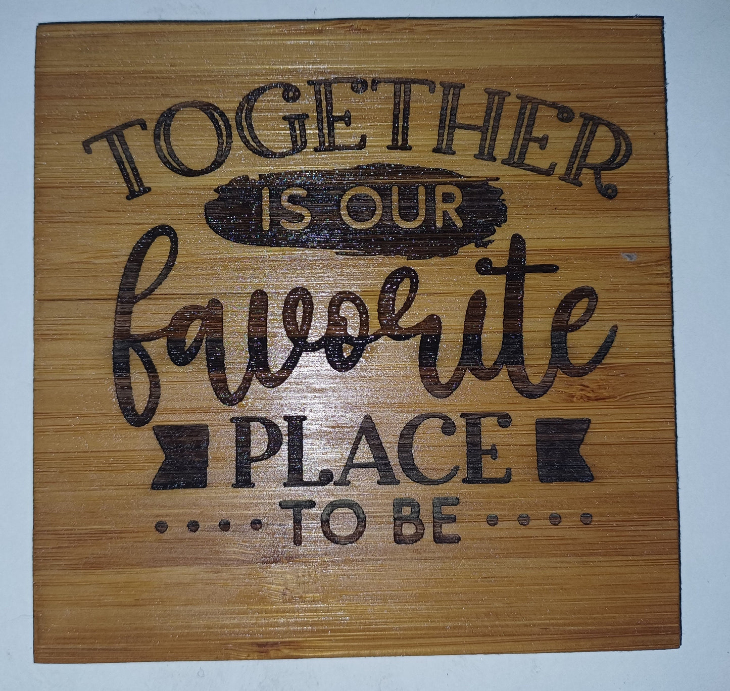 bamboo coasters, family saying coasters, personalised coasters, house warming gift,