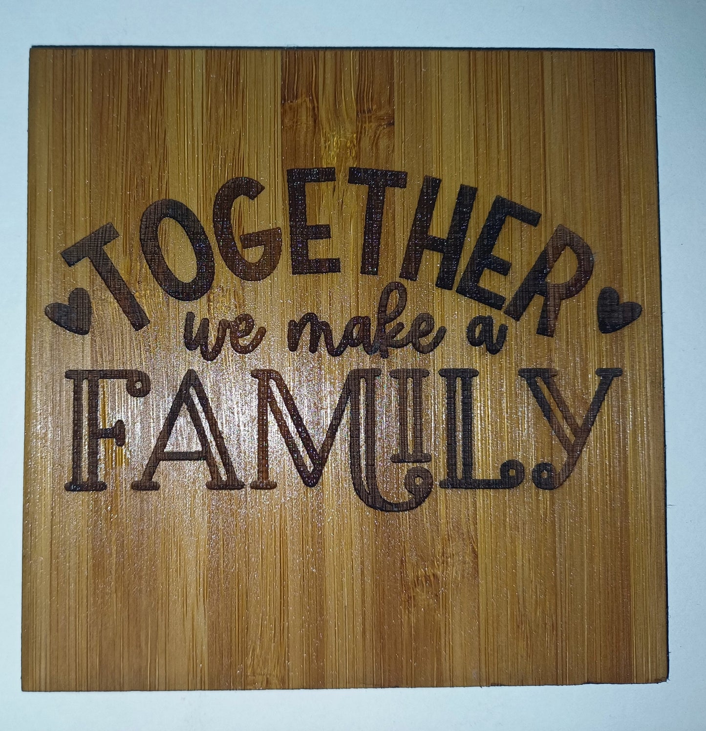 bamboo coasters, family saying coasters, personalised coasters, house warming gift,