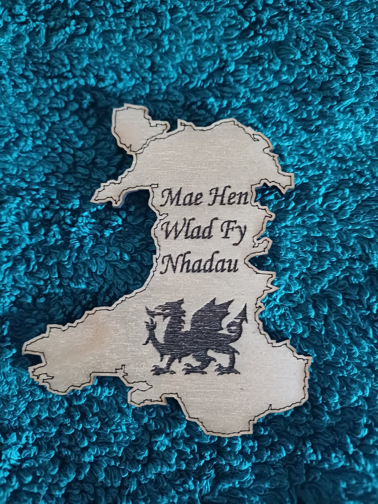 Welsh fridge magnet, Wales fridge magnet, symbol, Wales, magnet, national anthem, wooden fridge magnet