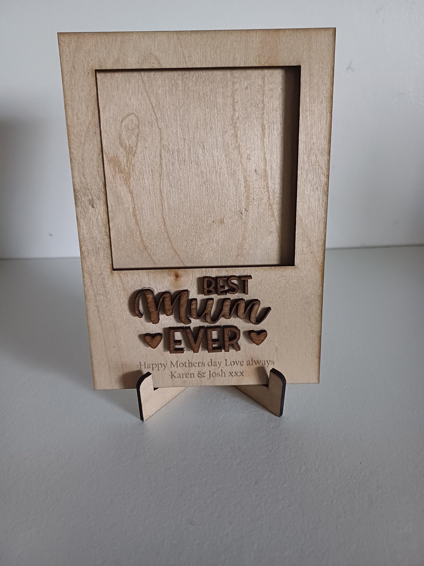 mothers day picture frame, gift for mum, personalised, laser cut, engraved gift,