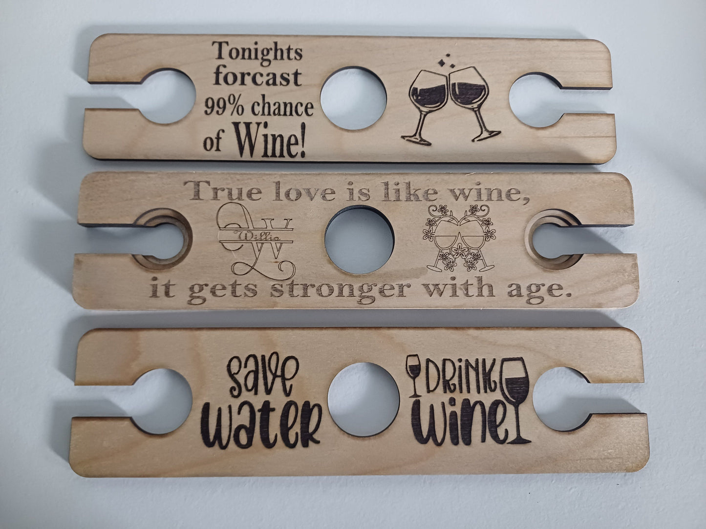 Wine Caddy, wine and glass butler, wooden wine caddy, engraved wooden gift, personalised wooden gift, engraved wooden wine butler