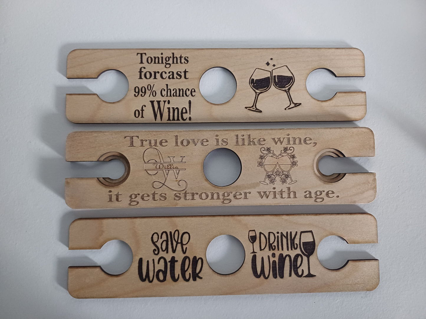 Wine Caddy, wine and glass butler, wooden wine caddy, engraved wooden gift, personalised wooden gift, engraved wooden wine butler