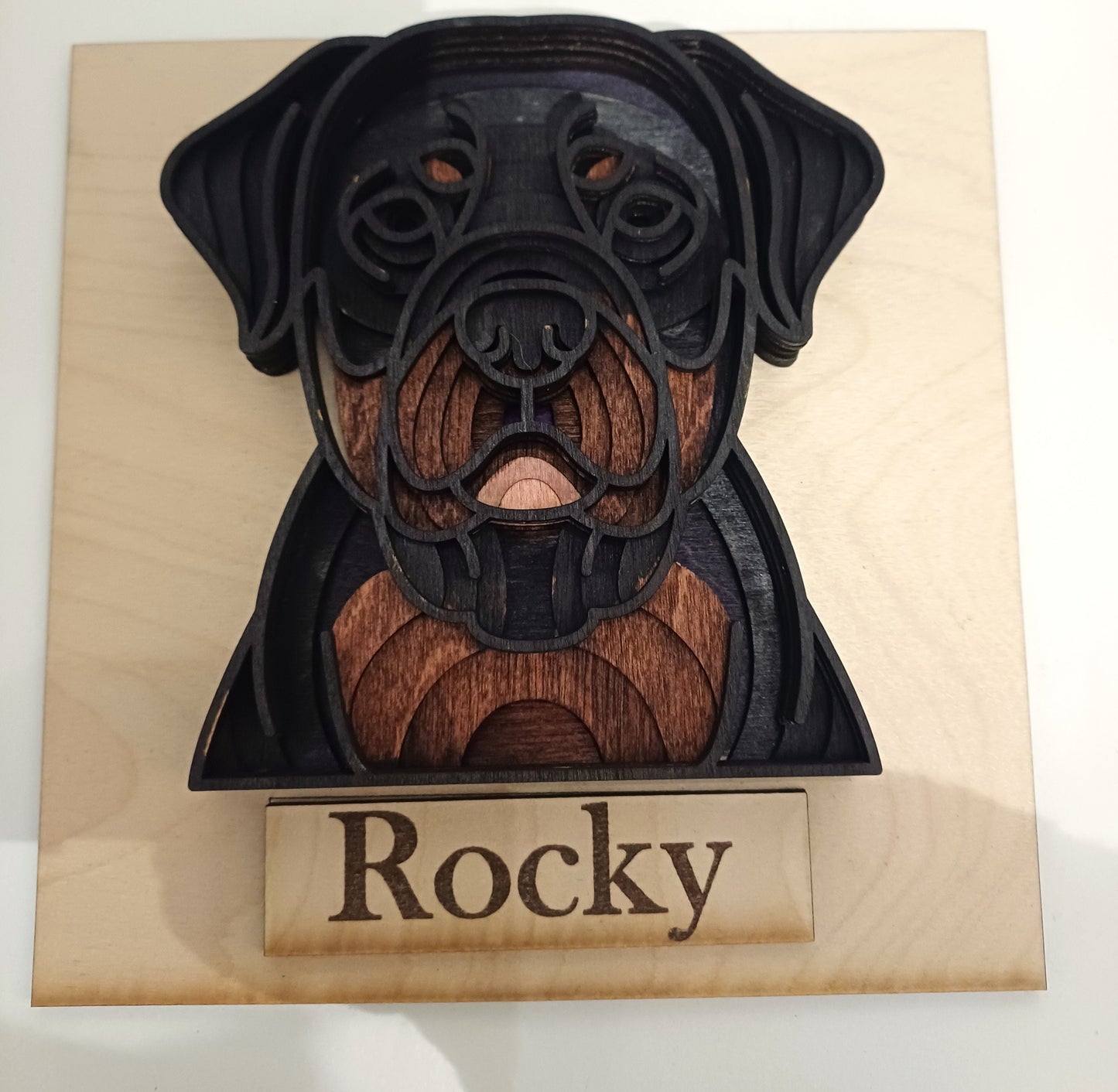 Wooden Dog Face, Layered Laser Wood Art, layered wooden dog picture, Wood Art, Dog Art, Gift for Dog Lover, Dog Lovers