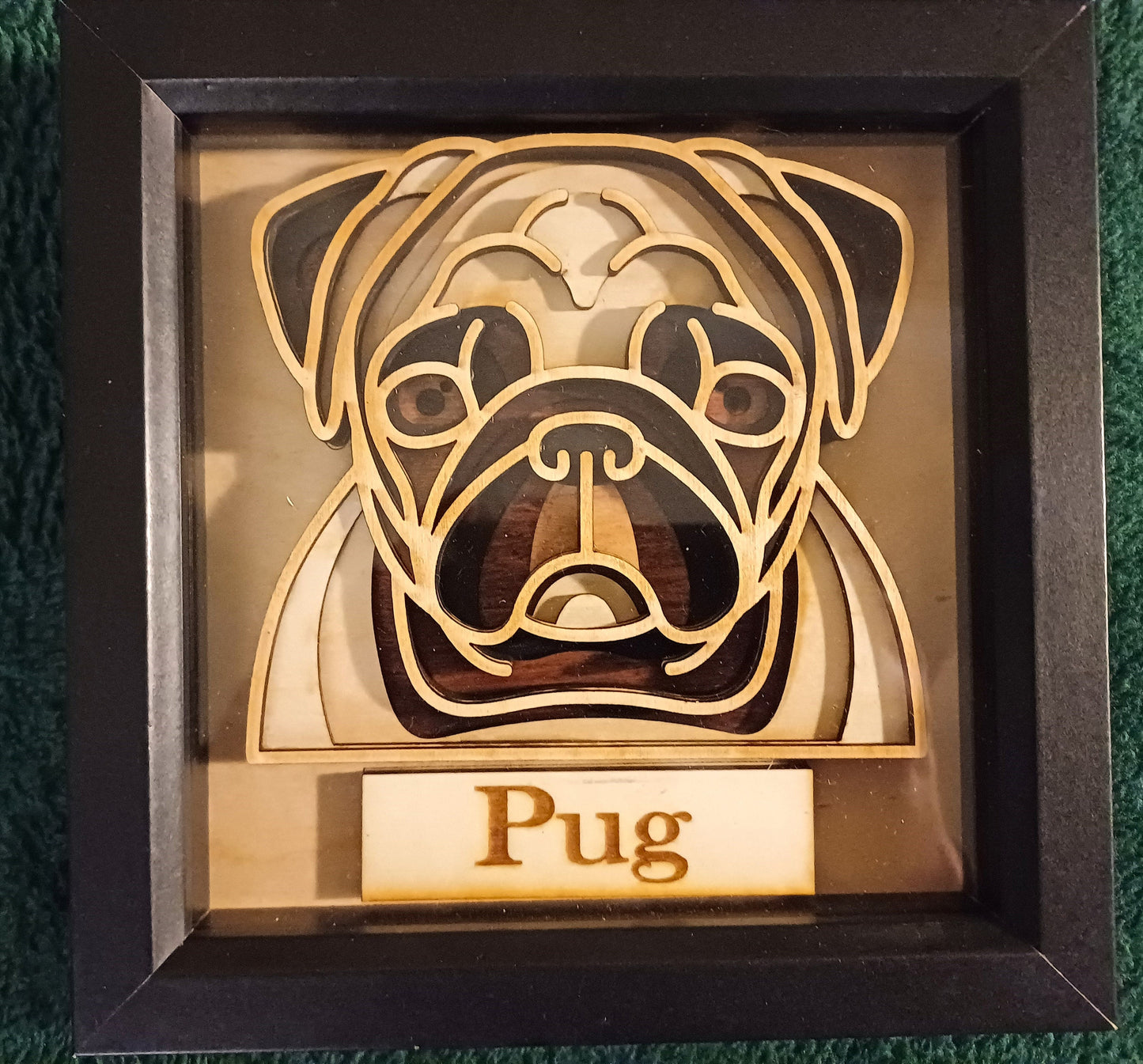 Wooden Dog Face, Layered Laser Wood Art, layered wooden dog picture, Wood Art, Dog Art, Gift for Dog Lover, Dog Lovers