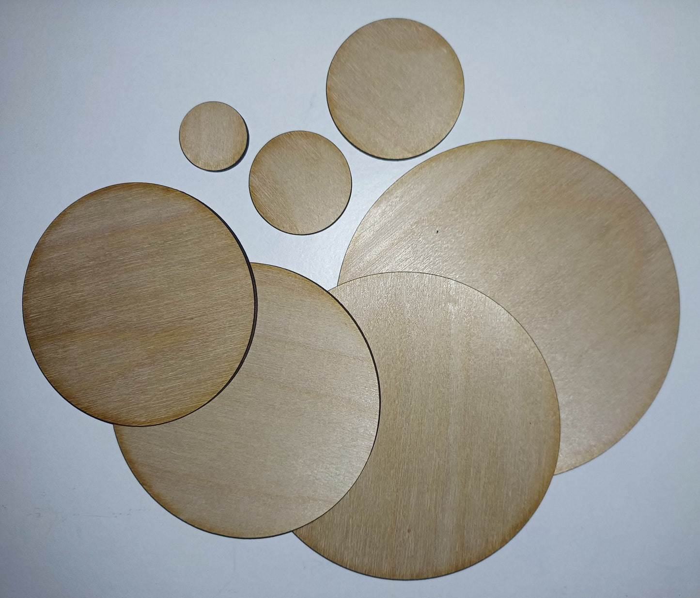 10 x plywood circle craft shapes, craft shapes, plywood circles