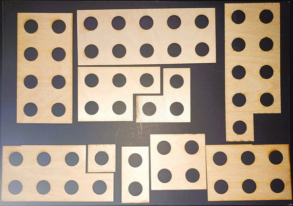 Numicon style maths set montessori numeracy improvement game ...