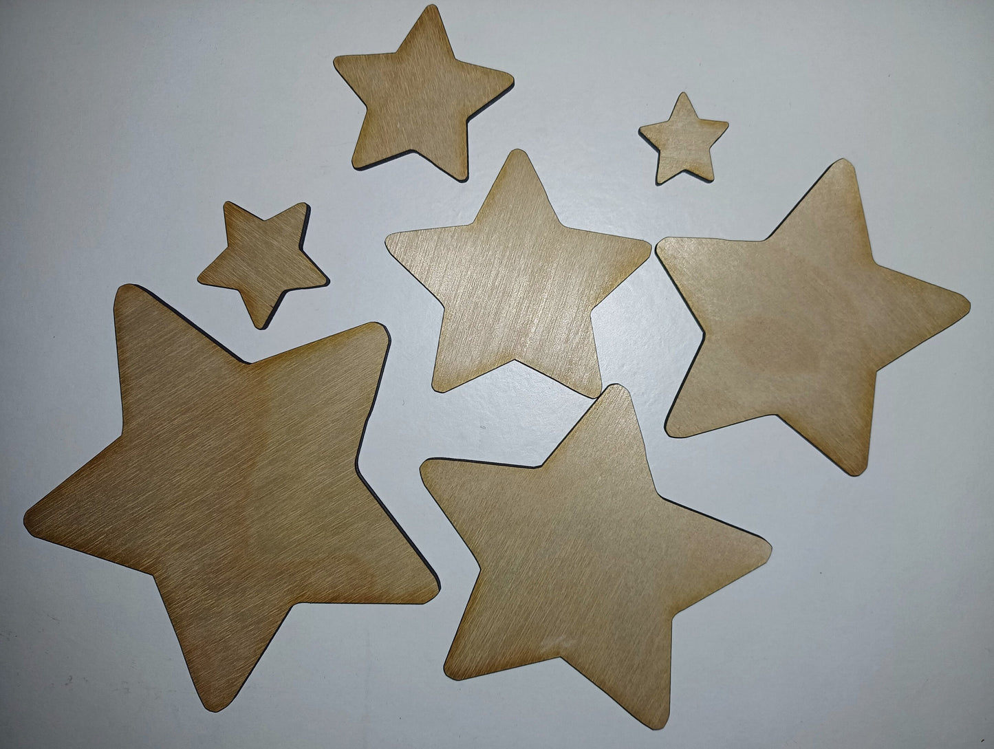 10 x Plywood star craft shapes, plywood craft shapes, craft shapes, wooden shapes