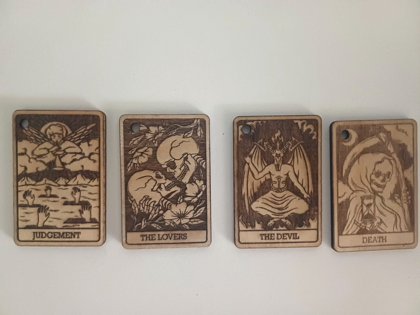 Tarot major arcana keyrings witchcraft spirituality