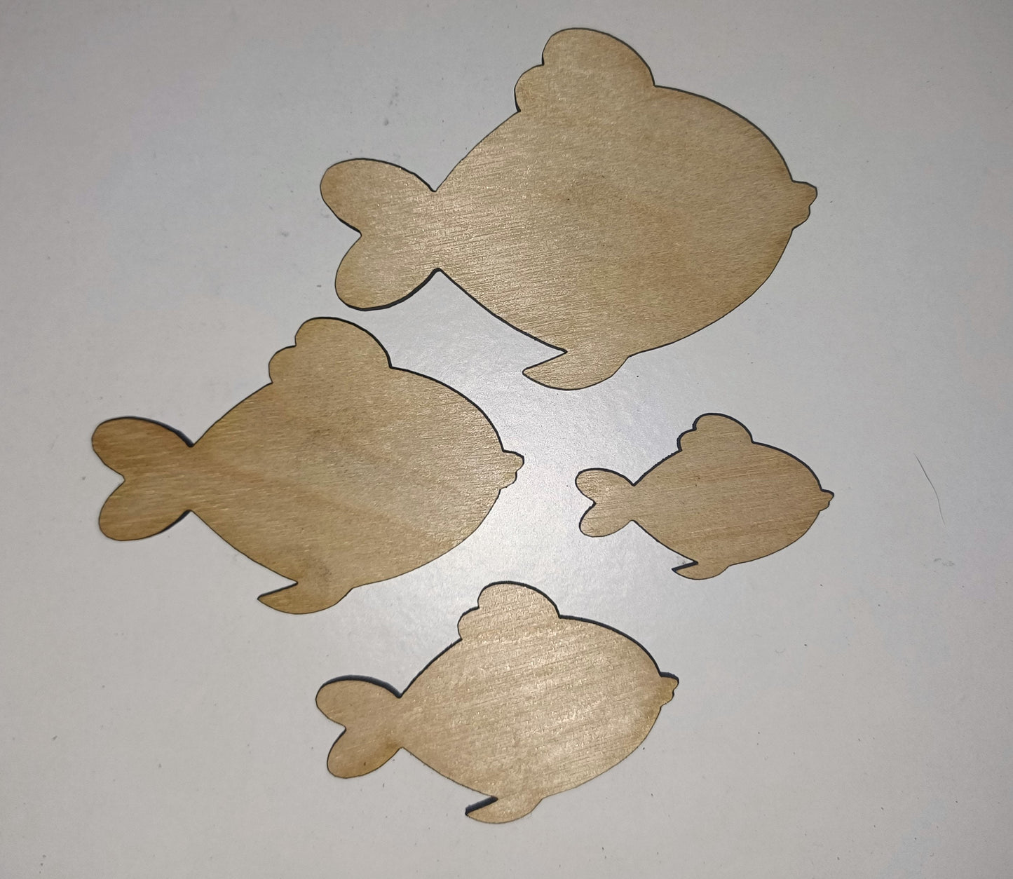 10 x wooden fish craft shapes, wooden fish, fish craft shapes, arts and crafts, plywood fish shape, fish outline, craft shapes