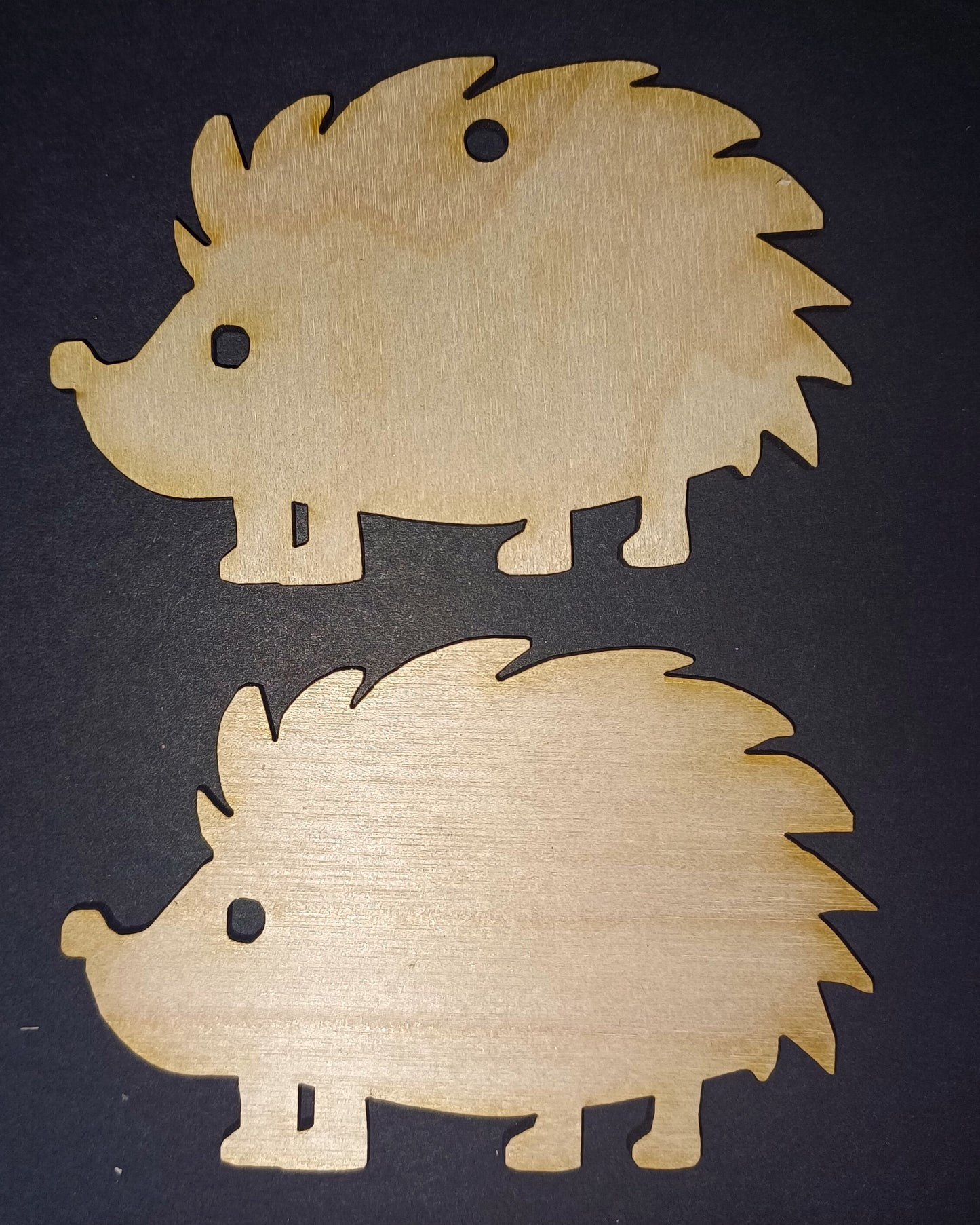 set of 10 wooden Hedgehog craft shapes, hedgehog craft shapes 3mm wildlife woodland plywood