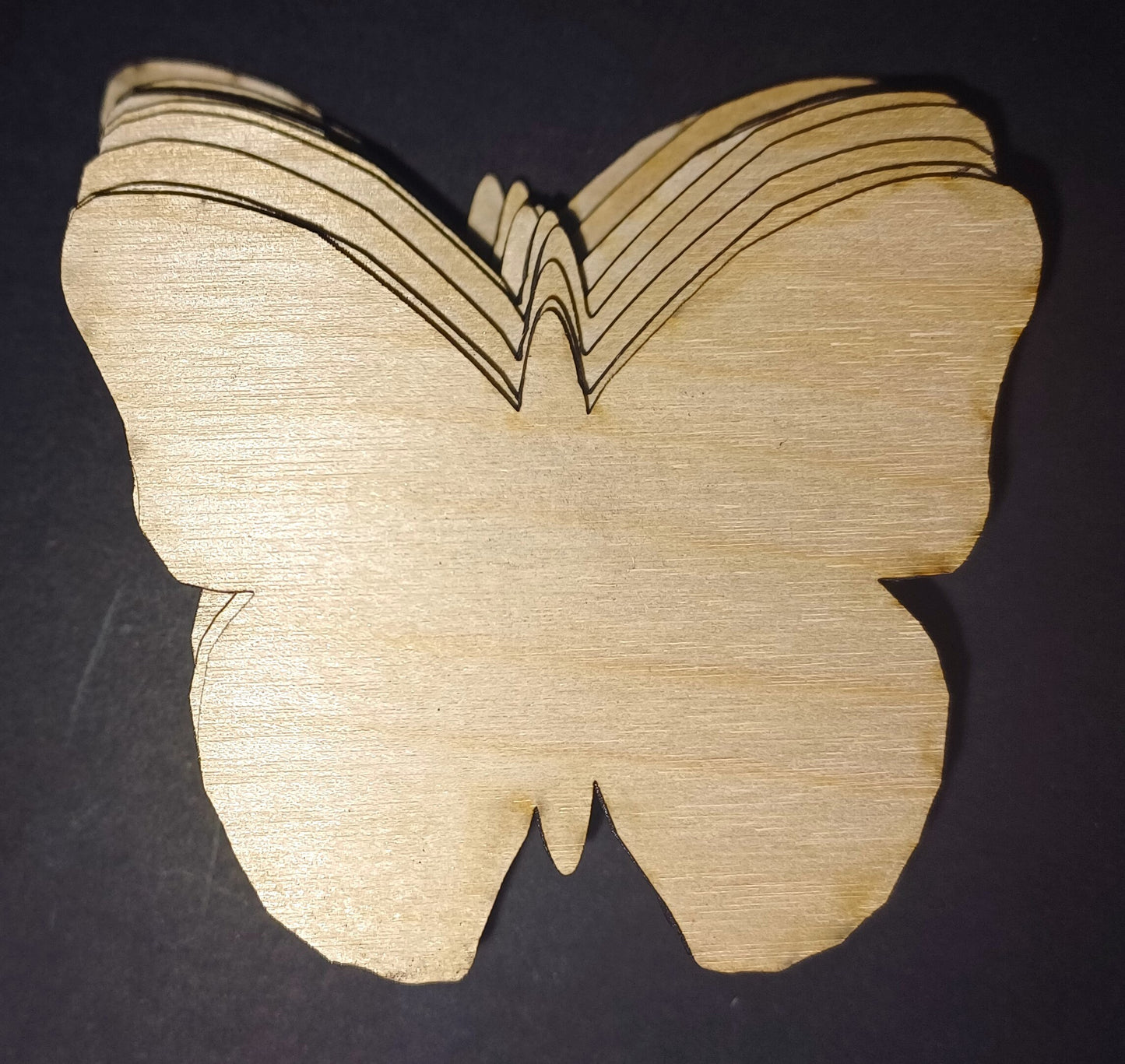 10 x wooden butterfly craft shapes, insect wildlife woodland nature 3mm plywood shapes