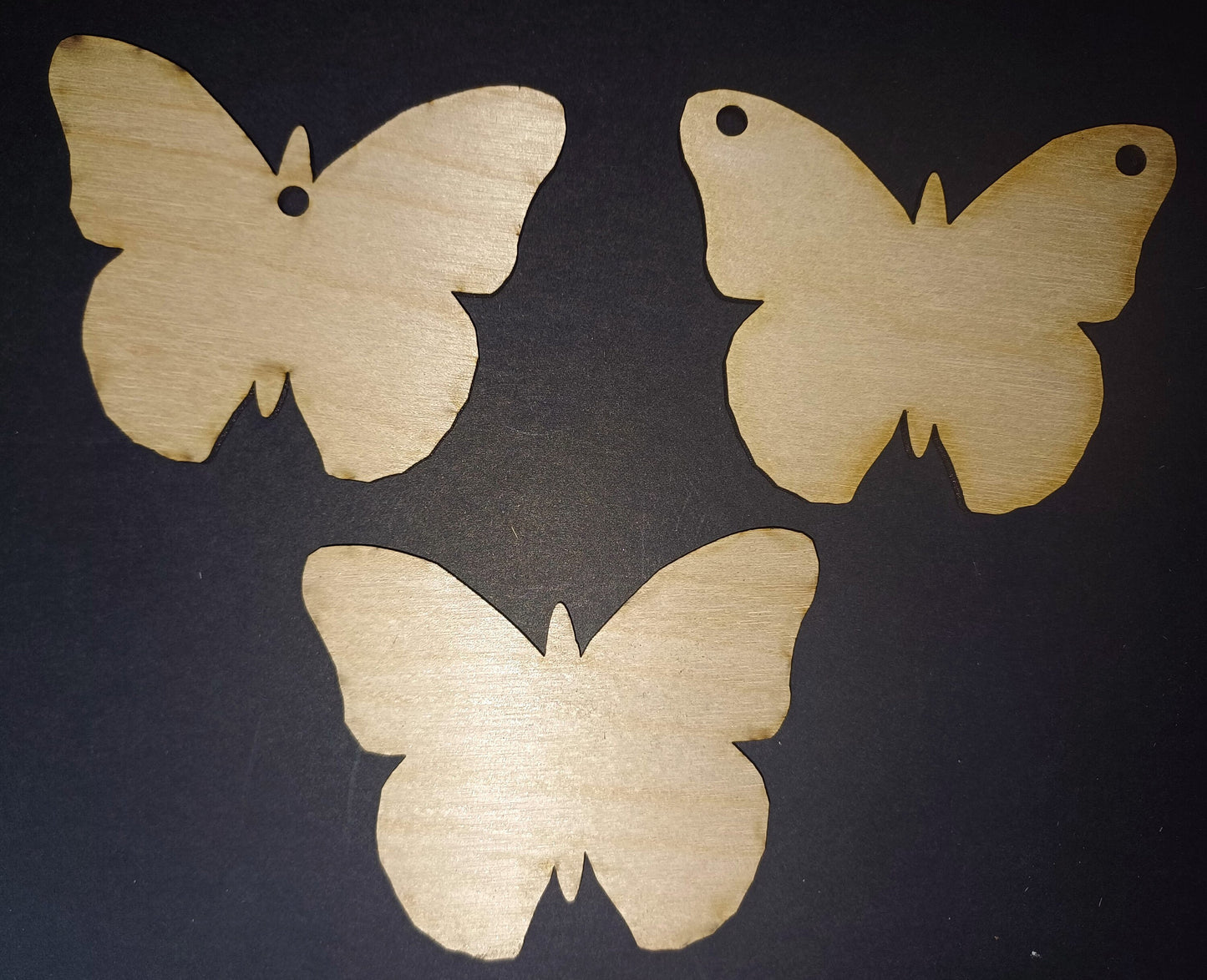 10 x wooden butterfly craft shapes, insect wildlife woodland nature 3mm plywood shapes