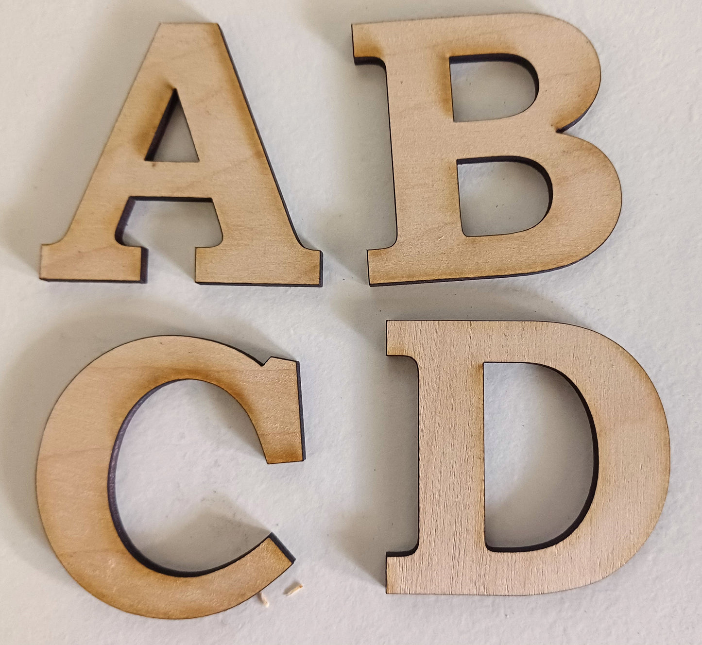 10 x Wooden letters for crafts various styles upper or lower case