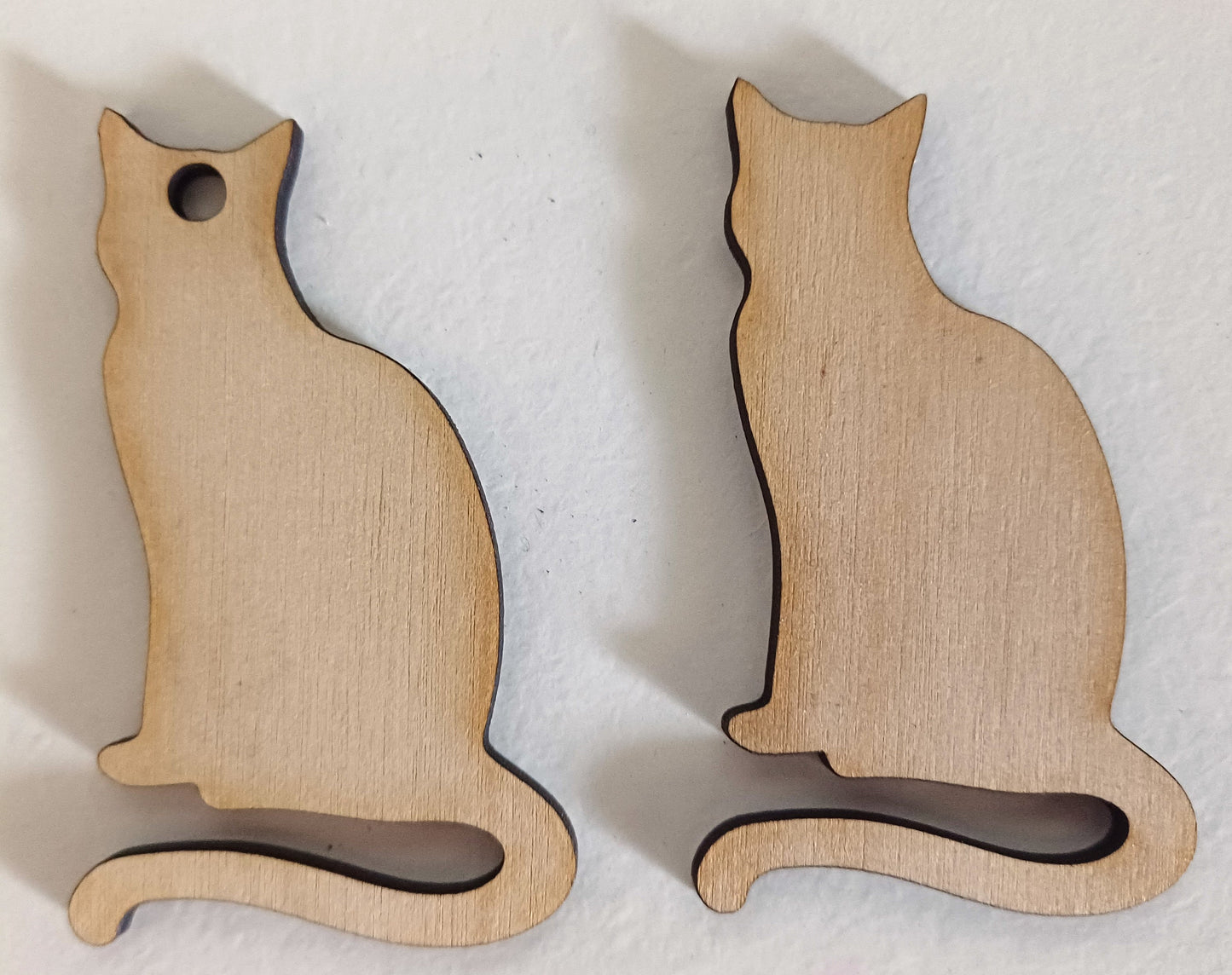 10 x wooden cat craft shapes, plywood craft shapes, cat outline, animal shapes, arts and crafts, crafting