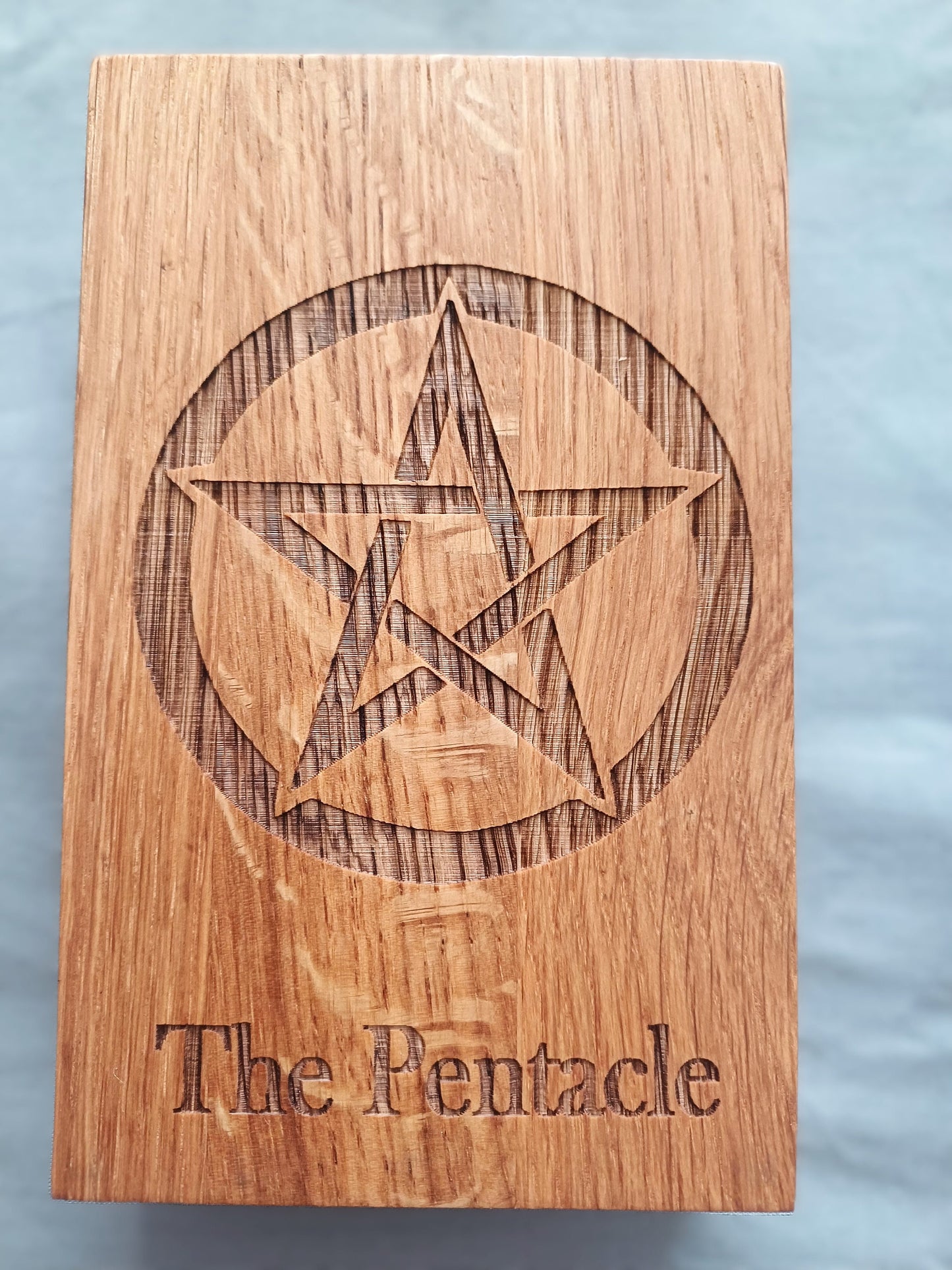 Witches symbol, protection symbols, home decor, pagan, wiccan, solid Oak, personalised, engraved