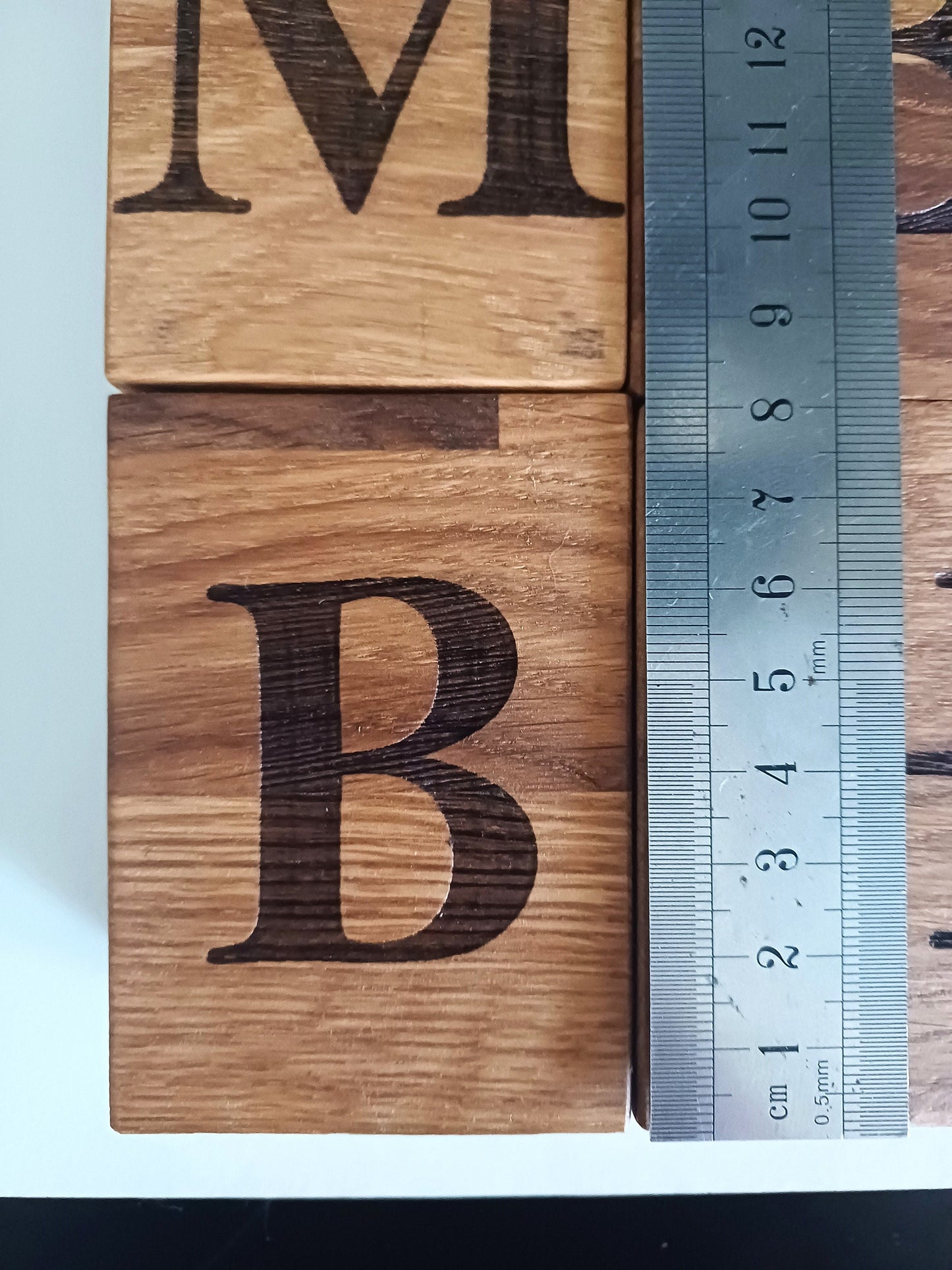 Oak letters, personalised messages, wooden gift, home decor, laser engraved