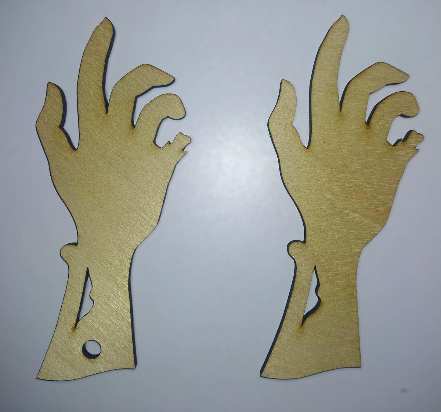 10 x zombie hand craft shapes, Halloween craft shapes, 3mm plywood craft shapes